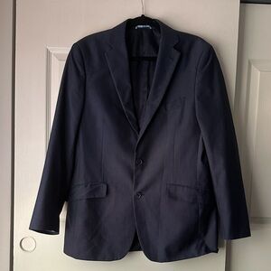 MADE by Cam Newton 40R Men's Navy Suit Jacket - Classic Two-Button Blazer